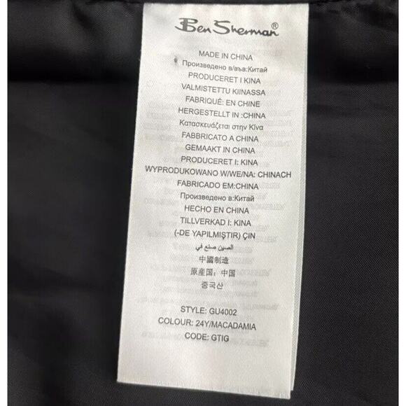 Ben Sherman Coat Womens Small Brown Glen Plaid Pleated Long Peacoat Wool - Picture 14 of 16